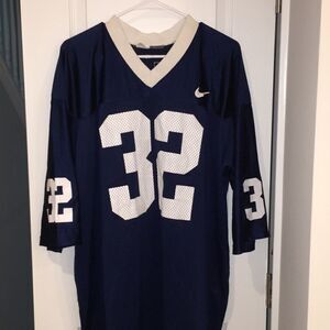 Old vintage Men’s BLUE Nike PSU penn state nittany lions retro football jersey L